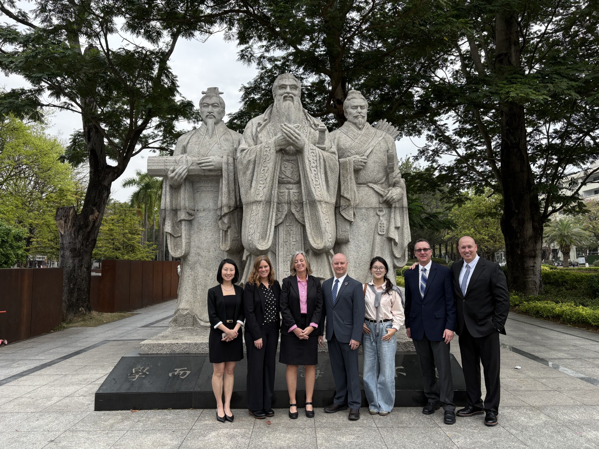 Cultural exchange at historic site